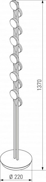 Торшер Eurosvet Tapioca 90332/12 черный в Советском - sovetskiy.mebel24.online | фото 4