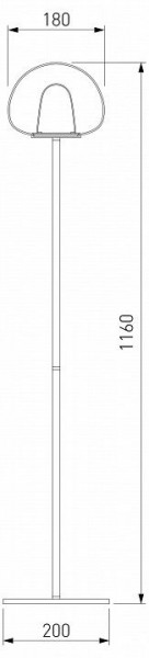 Торшер Eurosvet Twice 90327/1 черный в Советском - sovetskiy.mebel24.online | фото