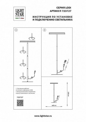 Торшер Lightstar Lodi 723727 в Советском - sovetskiy.mebel24.online | фото 2