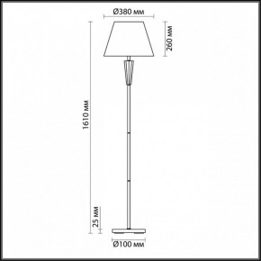 Торшер Lumion Loraine 3733/1F в Советском - sovetskiy.mebel24.online | фото 1