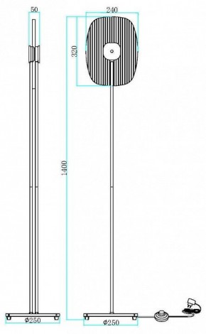 Торшер Maytoni Eclipse MOD152FL-L1BK в Советском - sovetskiy.mebel24.online | фото 2