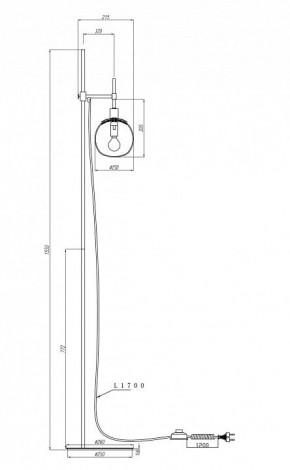 Торшер Maytoni Erich MOD221-FL-01-N в Советском - sovetskiy.mebel24.online | фото 3