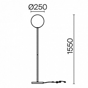 Торшер Maytoni Ring MOD013FL-01B в Советском - sovetskiy.mebel24.online | фото 4