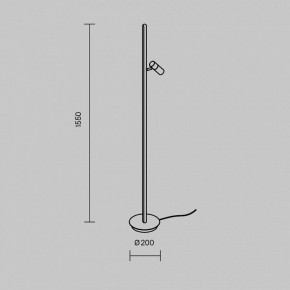 Торшер Maytoni Thin MOD395FL-L28B3K в Советском - sovetskiy.mebel24.online | фото 5