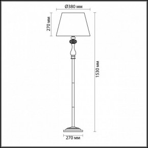 Торшер Odeon Light Gaellori 3393/1F в Советском - sovetskiy.mebel24.online | фото 3