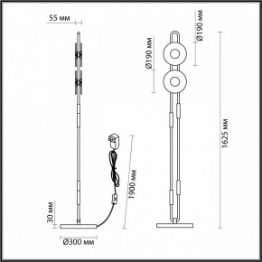 Торшер Odeon Light Magnet 5407/23FL в Советском - sovetskiy.mebel24.online | фото 4