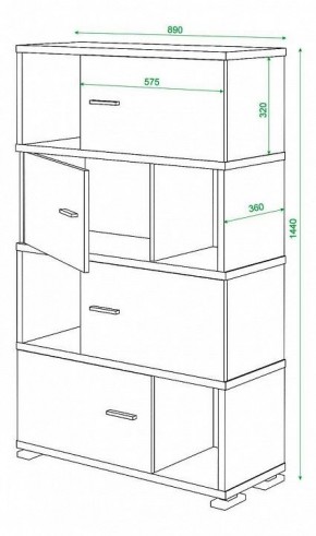 Тумба комбинированная Домино СБ-30/4 в Советском - sovetskiy.mebel24.online | фото 3