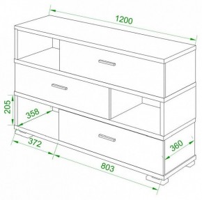 Тумба комбинированная Домино СБ-40/3-ПВК в Советском - sovetskiy.mebel24.online | фото 2