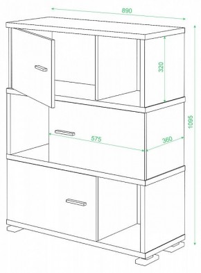 Тумба комбинированная СБ-30/3 в Советском - sovetskiy.mebel24.online | фото 2