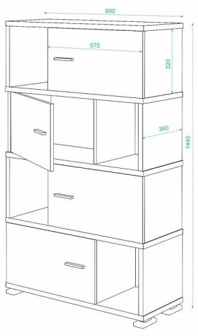 Тумба комбинированная СБ-30/4 в Советском - sovetskiy.mebel24.online | фото 2