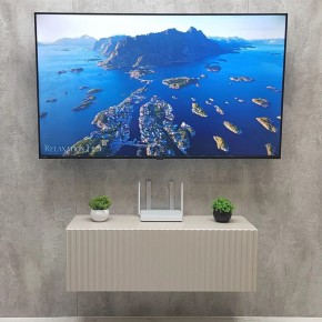 Тумба подвесная под ТВ LINES MTV3-MA 900 Бежевый (Леда-М 10.1.5) в Советском - sovetskiy.mebel24.online | фото 3