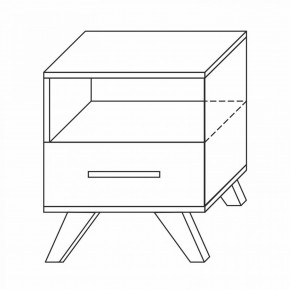 Тумба прикроватная Вега Скандинавия в Советском - sovetskiy.mebel24.online | фото 7