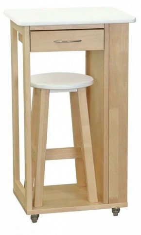 Тумба с табуретом Мебелик в Советском - sovetskiy.mebel24.online | фото 7