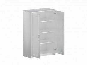 Тумба СИРИУС двухдверная высокая, цвет белый в Советском - sovetskiy.mebel24.online | фото 3