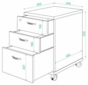 Тумбочка Домино ТС-2 в Советском - sovetskiy.mebel24.online | фото 2