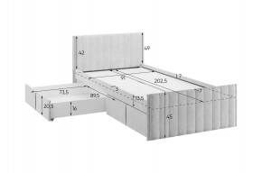 ТВИКС Кровать с ящиками 900 в Советском - sovetskiy.mebel24.online | фото 3