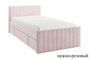 ТВИКС Кровать с ящиками 900 (нежно-розовый) в Советском - sovetskiy.mebel24.online | фото