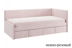 ТВИКС Кровать (тахта) с ящиками 900 (нежно-розовый) в Советском - sovetskiy.mebel24.online | фото