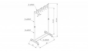 Вешалка гардеробная SHT-WR13 в Советском - sovetskiy.mebel24.online | фото 5