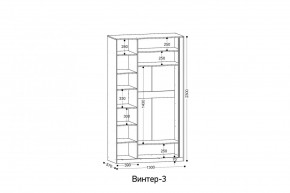 ВИНТЕР 3 Шкаф 3-х створчатый в Советском - sovetskiy.mebel24.online | фото 2