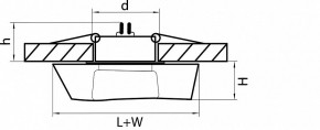 Встраиваемый светильник Lightstar Flutto 006430 в Советском - sovetskiy.mebel24.online | фото 3